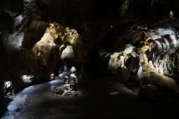 LED lighting in the Baumann’s Cave highlighting impressive rock formations
