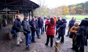 Participants de l’atelier aux Grottes de Han – échange sur l’éclairage innovant des grottes