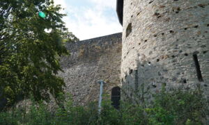 Greifenstein Castle – tower illumination with LED system in daylight