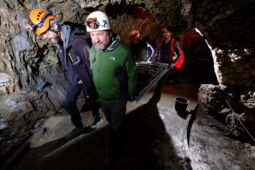 Cave Lighting team at work in Baumann’s Cave