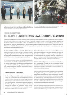 Lahn Dill Wirtschaft Herborn-based company Cave Lighting wins