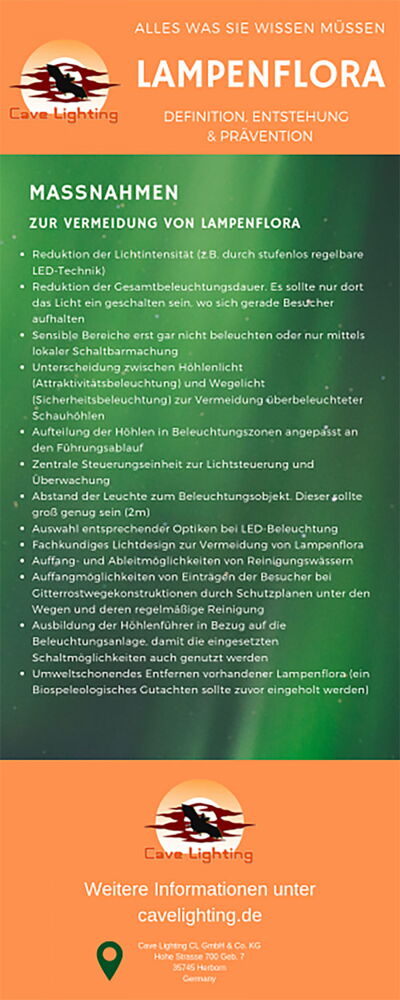 Lampenflora Schauhöhlen LED
